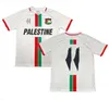 22 23 24 25パレスチナジャージーホワイトアンドブラックシャツジメネスベニテスコルテストラックスーツランニングシャツパレスチナトラックスーツ