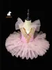 Girl's Dresses Professional Ballet Kirt Tutu för Girls Adulto Dance Clothing for Kids Pancake Tutu Ballet Costumes Tricot Ballet Dress 240315