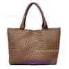 Designer Bottgss Ventss Cabat Woven Tote bags for women Wind handmade woven bag large capacity tote womens 2023 new single shoulder mother With Real Logo