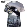 T-shirts pour hommes Tempérament populaire Confortable Mode décontractée Impression 3D Funny Eagle Hommes Femmes T-shirt Pop Culture Strtwear Cool Tops Y240321