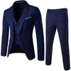 Erkekler Suits Business Blazer yelek takım elbise seti ince ayıklayan zarif adam 2024 resmi ofis damat ince elbise erkek