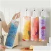 Food Storage Organization Sets Hanging Garbage Bag Dispenser Kitchen Wall Trash Wall-Mounted Grocery Holder Nylon Accessory Drop D Dhuyk