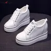 rhinestones white platform Sneakers Women Casual Shoes Wedge Platform Hidden Heels comfortable Ladies Sneakers Women Shoes 240309