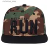 Casquettes de balle Runing lettre Snapback casquette de Baseball Camouflage Hip Hop chapeau pour hommes femmes rue danse mode casquette hatsY240315