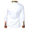 남성용 캐주얼 셔츠 2024 스냅 백 셔츠 탑 스트라이프 컬러 패션 간단한 봄 여름 6xl