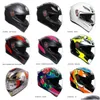 Motorcykelhjälmar fl Face Open Helmet Italy Agv Pista GP RR Rossi Carbon Fiber Racecourse Riding Yi Yuwd Drop Delivery Aut Mobiles Dhodr