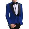 Costumes pour hommes 2024 Costume décontracté assorti aux couleurs Po Studio Pographie Banquet de mariage Trois pièces