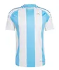 S-4XL Argentinien Fußballtrikot 2024 2025 Nationalmannschaft Heim-Auswärts-Fußballtrikot 24/25 Spielerversion MESSIS DI MARIA LAUTARO MARTINEZ Herren-Set Damen