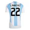 3XL 4XL 2024 Argentina Soccer Jerseys fans Player Version Copa Dybala Martinez Maradona de Paul Football Shirt 24 25 Men Women Set Sets Uniforms Di Maria XXXL 999