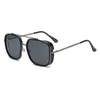 Sunglasses 2024 Classic Pilot Brand Retro Oversized Square For Womens Mens Vintage Shades UV400 Large Sun Glasses