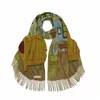 Scarves Lady Long Cashmere Scarf Pashmina Head Hair Hat Belt Accessories Foulards Vintage Large Tassels Shawls 180 70cm