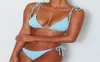 Bandeau-Bikini-Badebekleidung für Damen, aus besonderem Material, einfach, solide, sexy Badeanzüge, Bandage, Pink, Gelb, Schwarz, Weiß, Rot, Blau, Badeanzug 28724878
