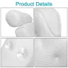 Pillow HOOMIN 3D Mesh Breathable Bathtub Head Rest Pillow NonSlip With Suction Cups for Neck and Back Support Spa Bath Pillow