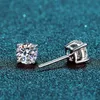 KNOBSPIN 20CT Küpe Kadınlar İçin Küpe Laboratuar Grown Diamond Ear Studs 925 STERLING Gümüş İnce Mücevher Hediye 240227