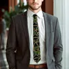 Papillon Cravatta con stampa barocca Foglie di palma tropicali Collo da lavoro Uomo Donna Accessori per cravatte alla moda cool Collare grafico di qualità