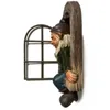 1PC Elf Dwarf Oldman Status Outdoor Window Tree Hugger Naughty Desin Ogród Śliczny biały broda gnom gnome wielkanocne prezent 240229