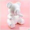 Dekorative Blumen Kränze 1 Stück 20 cm/30 cm künstlicher Schaum Teddybär aus Rosen Form DIY Geschenke Polystyrol Styropor Hochzeit Valenti Dhdo7