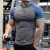 T-shirts hommes T-shirt d'été Gym Muscles Chemise de haute qualité Strt Formation Ts pour hommes Entraînement Fitness Sport Vêtements surdimensionnés Tops Y240315