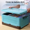 Bins 1pc Foldable Storage Box Wardrobe Storage Box Large Capacity For Toy Clothes Snacks Books Shoes Plastic Box For Car Household