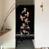 Curtains Japanese Split Hanging Door Curtain Koi Printed Fu Partition Kitchen Bedroom Restaurant Entrance Decor Drapes Linen Curtains