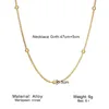 Choker prosta moda kobieta koraliki łańcucha Naszyjka dla kobiet dziewczęta złota kolor biżuterii