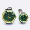 Hotan Jasper Men's Quartz Movement Jade Women's Gold Diamond Elegant and Fashionable Par Watch