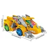 Transformation toys Robots 2-in-1 Dinosaur Transformation Toy With Light Music Transforming Toys Universal LED Wheels And Music 2400315