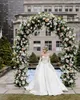 Line Elegant A Wedding Dress Strapless Detachable Sleeve Lace Applique Bridal Gown Robe Saudi Arabic Vestidos De Novia 326 pplique rabic