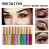 Handaiyan Makijaż Glitter Eyeliner Searów Flash Floor Shadow Liquid Europe i America Flash Shadow. 240315