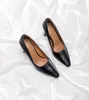 Женские туфли-лодочки Desinger, туфли-лодочки странного стиля на высоком каблуке с острым носком и золотыми шариками, кожаные женские весенние туфли 240312
