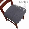 Capas para cadeiras Genina Capas de assento à prova d'água para cadeiras de sala de jantar Capas extensíveis para cadeiras removíveis e laváveis Capa de assento para cadeiras de cozinha L240315