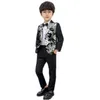 Kinderen Formele Pakken voor Bruiloften Piano Prestaties Gastheer Jongens Blazer Broek Bowtie 3 stks Kleding Set Kinderen Outfits Smoking Kostuum6328079