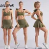 Lu Set Align Lemon Half Yoga Kleidung Laufen Kurzer Körper Sport Tennisanzug Damen Badminton Rock Jogger Gym Sport 2024