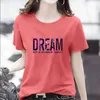 Pure cotton short sleeved t-shirt for womens summer Instagram trend 2023 new womens oversized loose and versatile bottom shirt top t-shirt