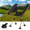 Camp Furniture Outdoor Folding Chair Portable Leisure Outdoor Beach Camping Sketching Fishing Ryggstödstol Ponny Stool Moon Chair YQ240315