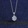 Mode Europäischen Sexy Frauen Mosan Diamant Anhänger Schmuck Exquisie S Sier Box Kette Halskette Zubehör Valentinstag