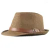 Berretti Moda Cappello di Paglia Uomo Cappelli da Sole Unisex Jazz Cap Secchio Estate Per Le Donne Panama Pografia Puntelli 56-58 CM