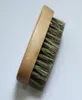 10pcs Wood Bristles Broda Broda golenia golenia wąsów drewniane męskie szczotki grzebieni 8x4x3cm4709555