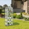 Serres Couverture de serre transparente en PVC pour plantes de serre, protection de la serre, pièces et accessoires durables pour serre de jardin