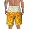 Herren-Shorts, Sommerbrett, 3D-gedruckt, cooles Bier, Sportbekleidung, lustig, modisch, Strand, kurze Hosen, klassisch, bequem, Badehose Plus