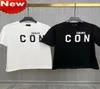 23SS MEN TSHIRT D2 DSQ ICON GG半袖コットントップスティーポロシルツデザインシャツメンズティーデザイナー男性女性TシャツDT84138497