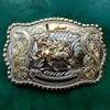 Große Größe Silber Gold Rodeo Bull Cowboy Metall Gürtelschnalle für Herren Jeans Gürtel Head230M