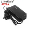 Liitokala 36V 48V 2A 100-240V إدخال شاحن بطارية ليثيوم لي أيون