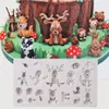 1 PC Forêt Animal Silicone Moule Sugarcraft Fondant Moule Gâteau Décoration Outils Chocolat Moule Décoration Fondant Sucre Gâteau Outil T209E