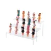 Racks Acrylic Display Stand Ransparent Ladder Shelf Handgjorda figur Toy Animation Car Model Blind Box Parfym Storage Model Stand Stand