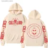 Sweats à capuche pour hommes Sweatshirts Anime Cartoon Game Culte de l'agneau Double face graphique à capuche hommes femmes polaire surdimensionné vêtements de sport drôle sweat L240315