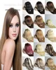 Whole 160gpc 10pcset 100 real human hairbrazilian hair clips in extensions real straight full head high quality7251502