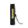 Multifunktionale LED-Außenbeleuchtung mit starkem Licht, USB-Aufladung, Zoom-Mini-Taschenlampe mit Cob-Seitenlichtern 710092