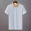男性ポロサマーカジュアルTシャツデザイナーメンズポロスレタープリントファッションポロL-3XL