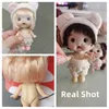 10cm Mini Bjd Doll for Girls OB11 Dolls Clothes Cute Surprise Toy Kawaii Face OB11 Body Full Set for Kids 2 to 4 6 Year Old 240301